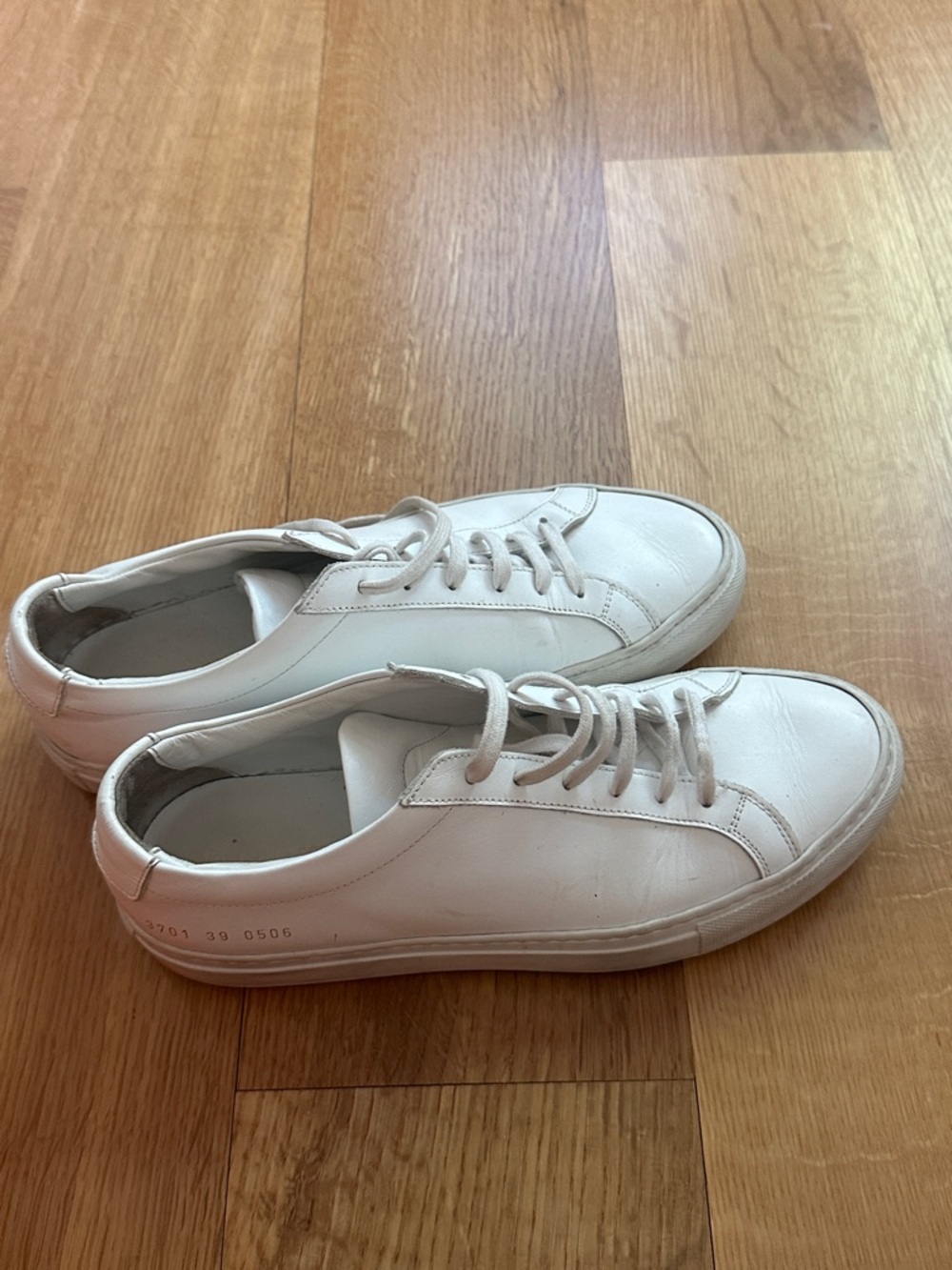Common Projects White Leather Low-Top Sneakers